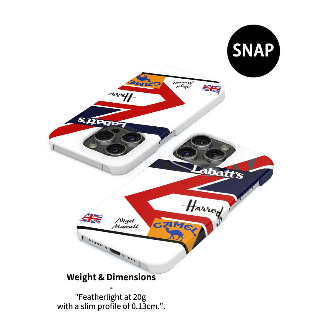 Legendary F1 Helmet Case – Nigel Mansell Apple iPhone-Compatible