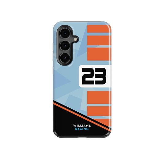 Williams Gulf Livery Alex Albon - Samsung Phone Case