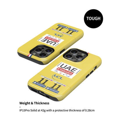 Tadej Pogacar 2024 Tour de France Yellow Jersey Phone Case by DIZZY