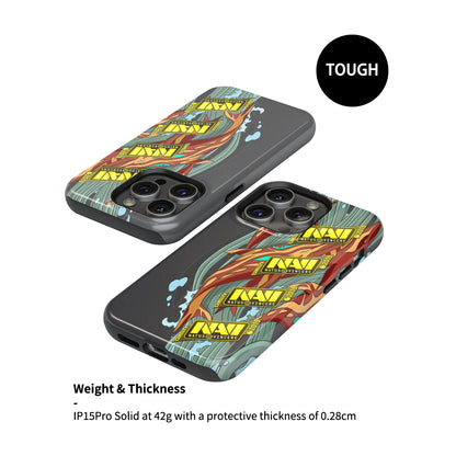 Funda para teléfono DIZZY Neon Revolution AK-47: vitalidad desatada