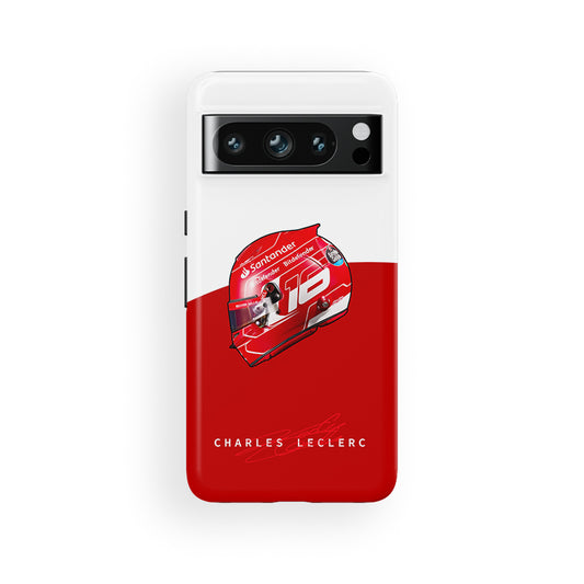 Charles Leclerc 2023 Helmet Case - Google, OnePlus, Huawei, Xiaomi