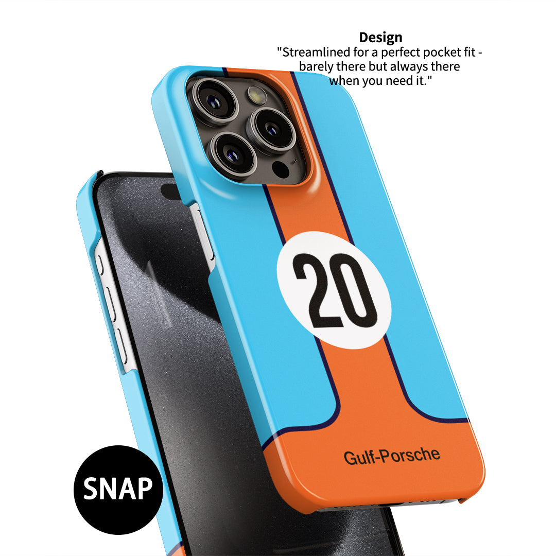 Sleek & Tough Gulf Porsche Phone Case for Racing Fans