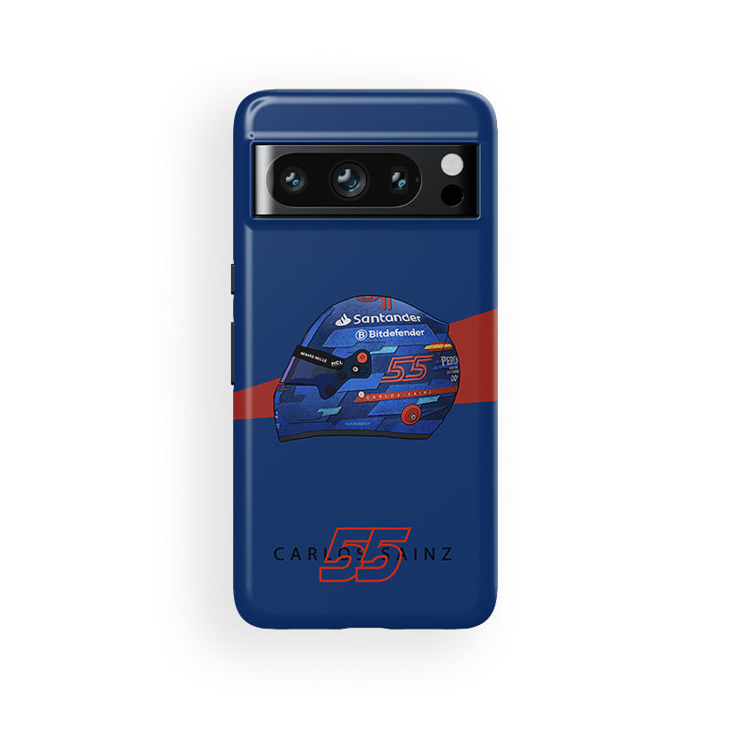 Carlos Sainz Miami 2024 F1 Helmet Case – For Google, OnePlus, Huawei, Xiaomi