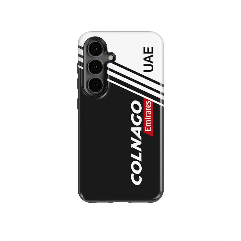 UAE Team 2025 Colnago V5Rs Livery Phone Case – Black & White Edition (for Samsung)