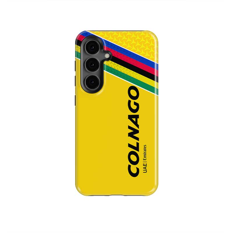 Pogačar 2025 Tour de France Colnago Y1RS Phone Case – Yellow Victory Edition (for Samsung)