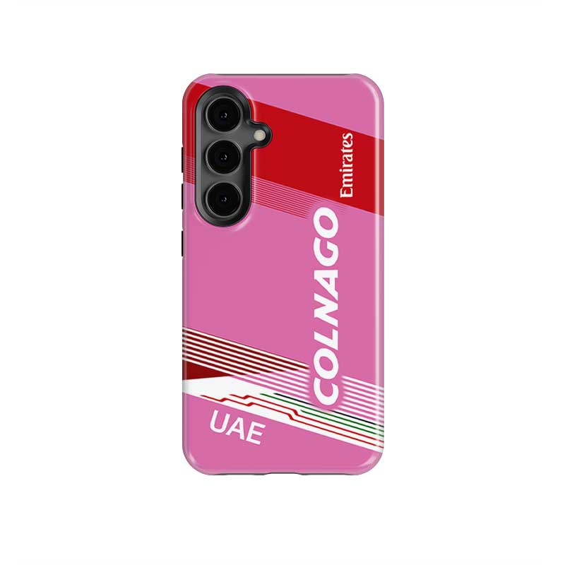 Tadej Pogačar 2024 Giro d’Italia Pink Bike Livery Phone Case – Colnago V4Rs Tribute (for Samsung)