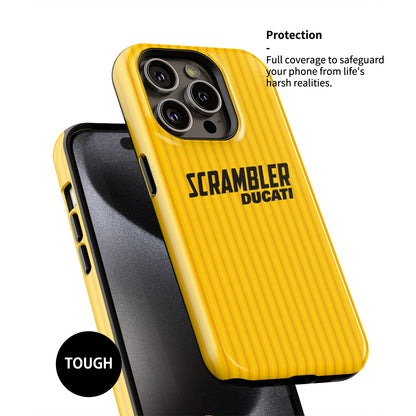 Scrambler Ducati Yellow Livery Phone Case – Bold and Rugged