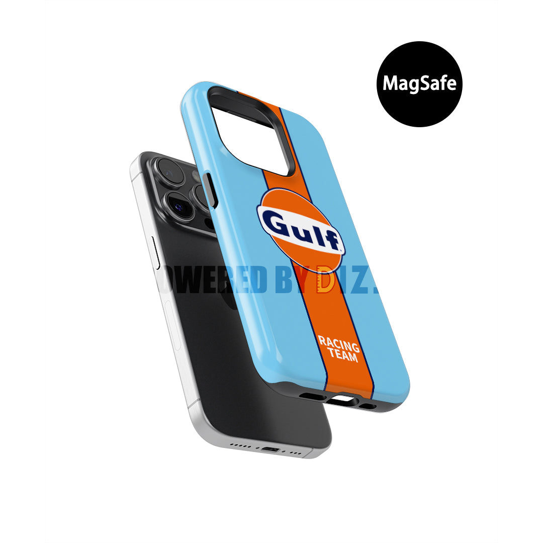 Unleash the Racing Legend: Gulf Racing Livery Phone Case