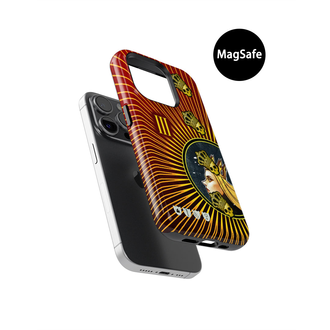 DIZZY CSGO CS2 piel M4A4 | Funda para iPhone The Emperor: Reina Suprema con estilo y protección