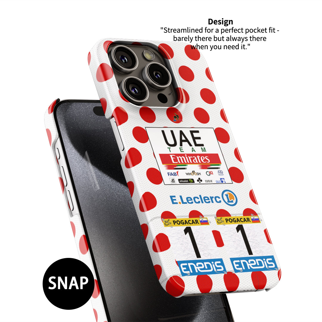 Tadej Pogacar 2021 Tour de France Maillot à pois Étuis et housses de téléphone | VERTIGINEUX