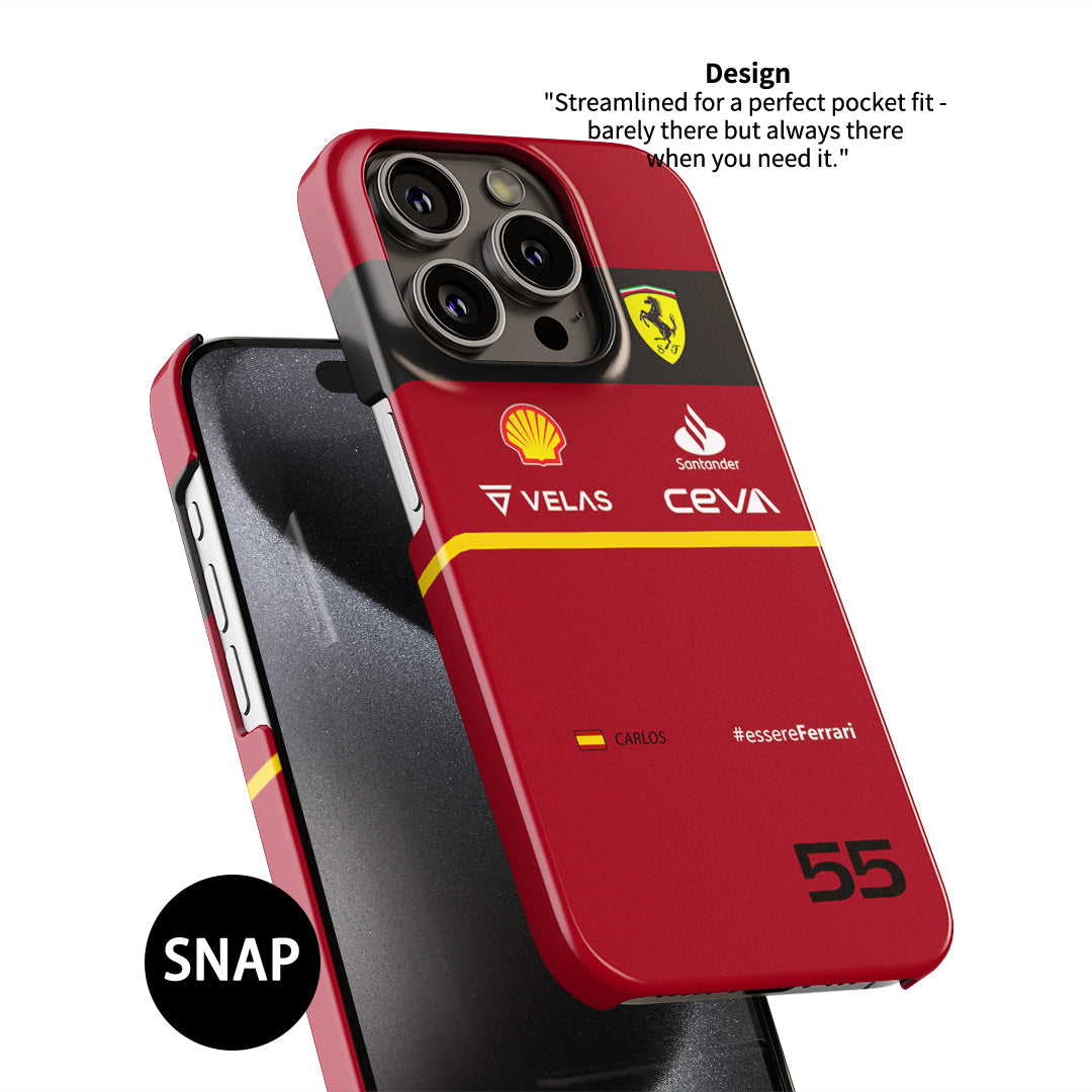 Formule 1 Scuderia Ferrari Liveries Carlos Sainz #essereFerrari Coque de téléphone