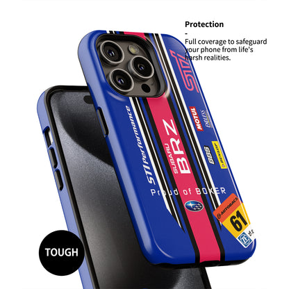 SUPER GT Subaru BRZ GT300 Livery Phone Case: Bold Racing Style & Protection