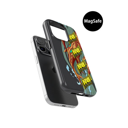 Funda para teléfono DIZZY Neon Revolution AK-47: vitalidad desatada