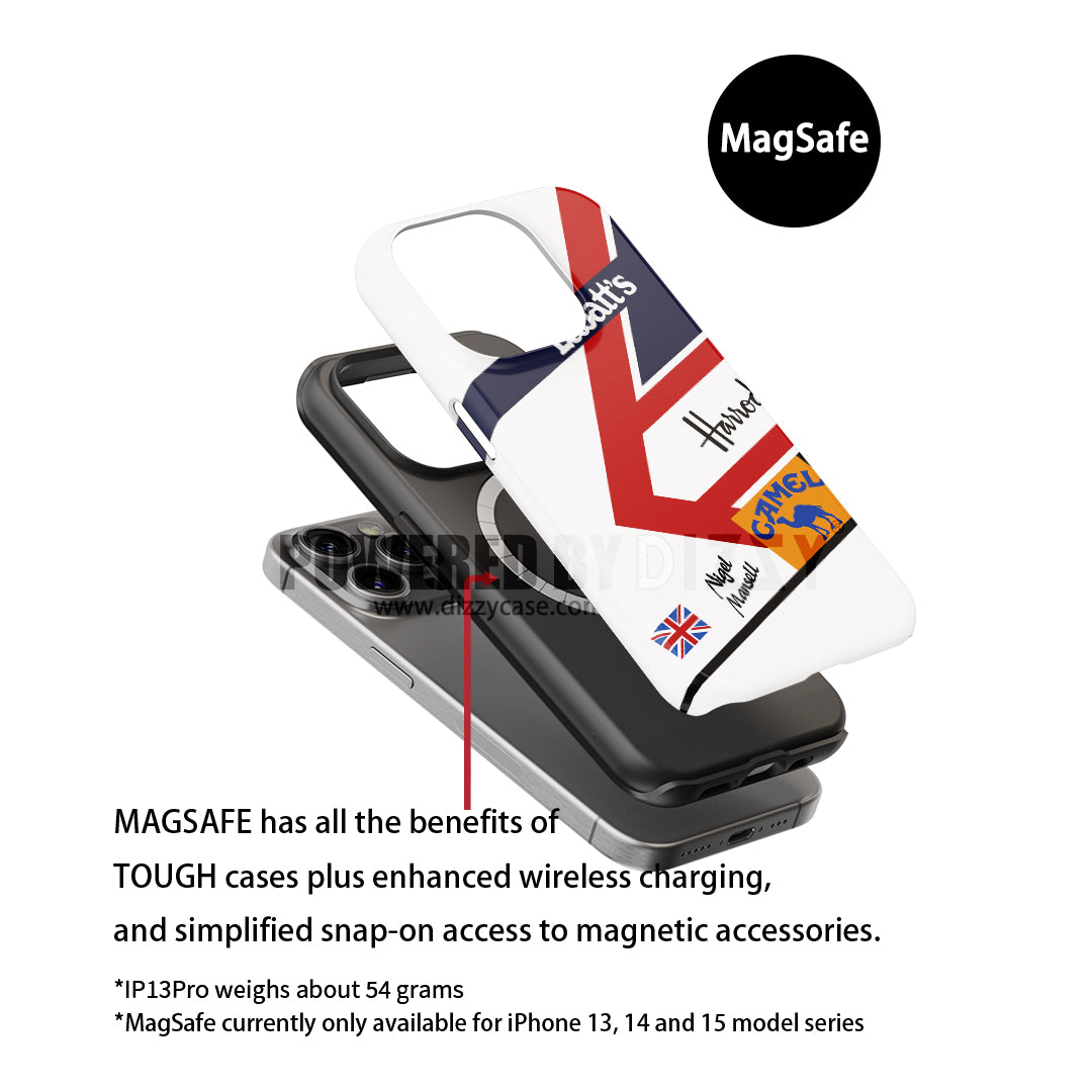 Legendary F1 Helmet Case – Nigel Mansell Apple iPhone-Compatible