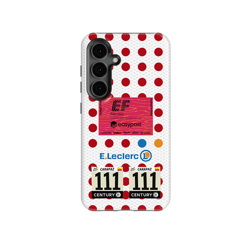 Richard Carapaz Polka Dot Jersey Phone Case: Peak Performance Protection