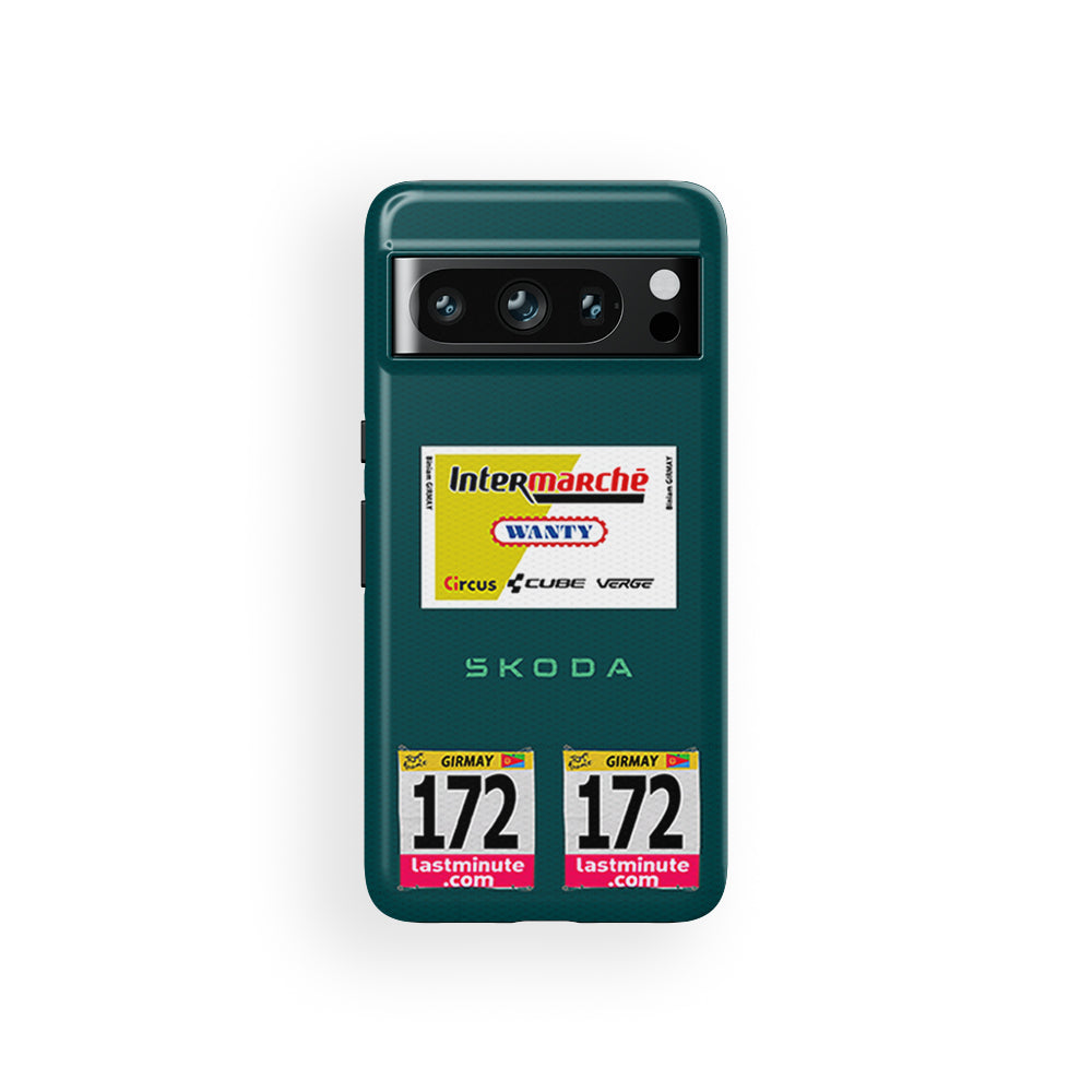 Sprint to the Finish with the Biniam Girmay Green Jersey Phone Case