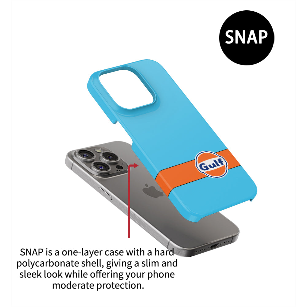 Gulf Livery iPhone Case – Iconic Racing Heritage for Apple