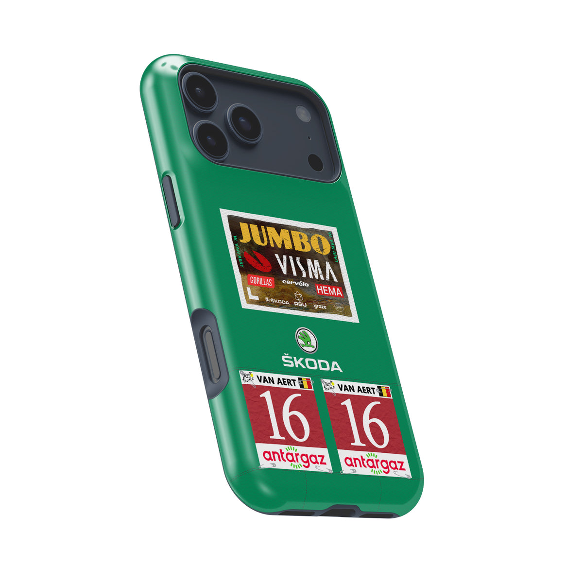 2022 TDF Green Jersey Wout Van Aert Phone Case: Style & Protection