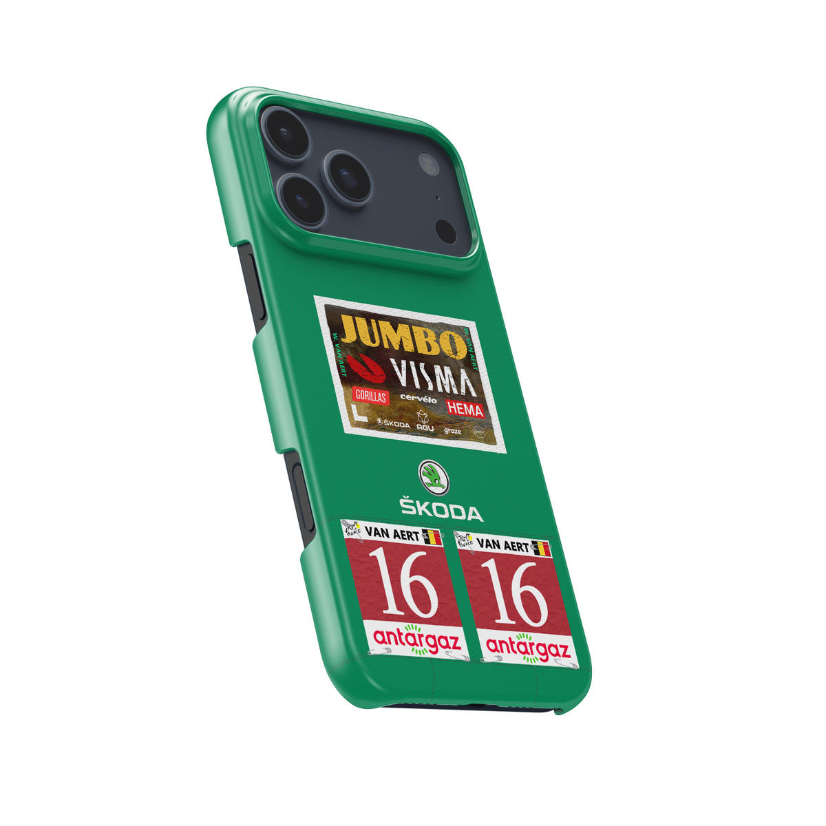 2022 TDF Green Jersey Wout Van Aert Phone Case: Style & Protection