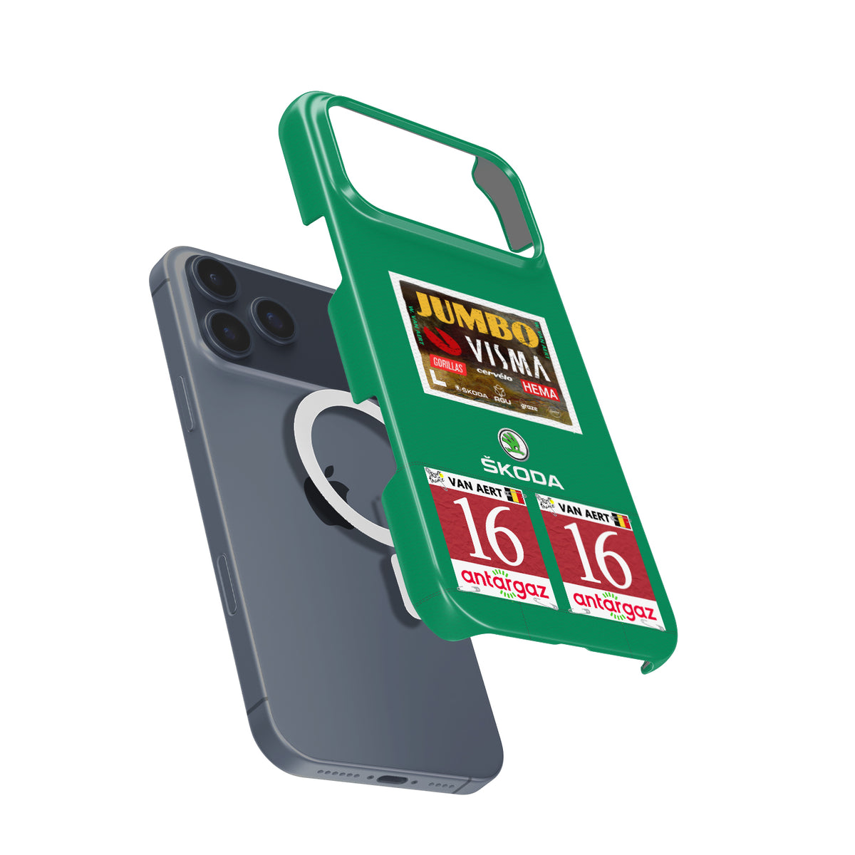 2022 TDF Green Jersey Wout Van Aert Phone Case: Style & Protection