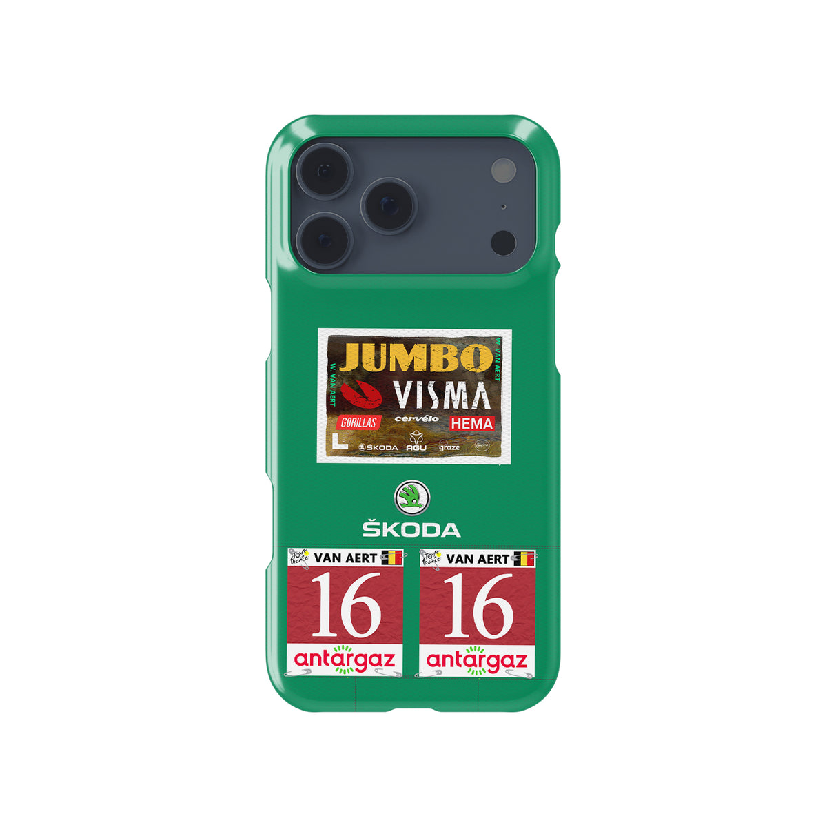 2022 TDF Green Jersey Wout Van Aert Phone Case: Style & Protection