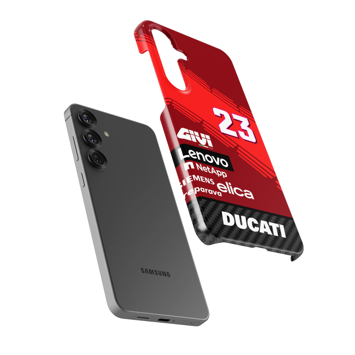 Ride with Enea Bastianini: 2024 Ducati MotoGP Livery Phone Case