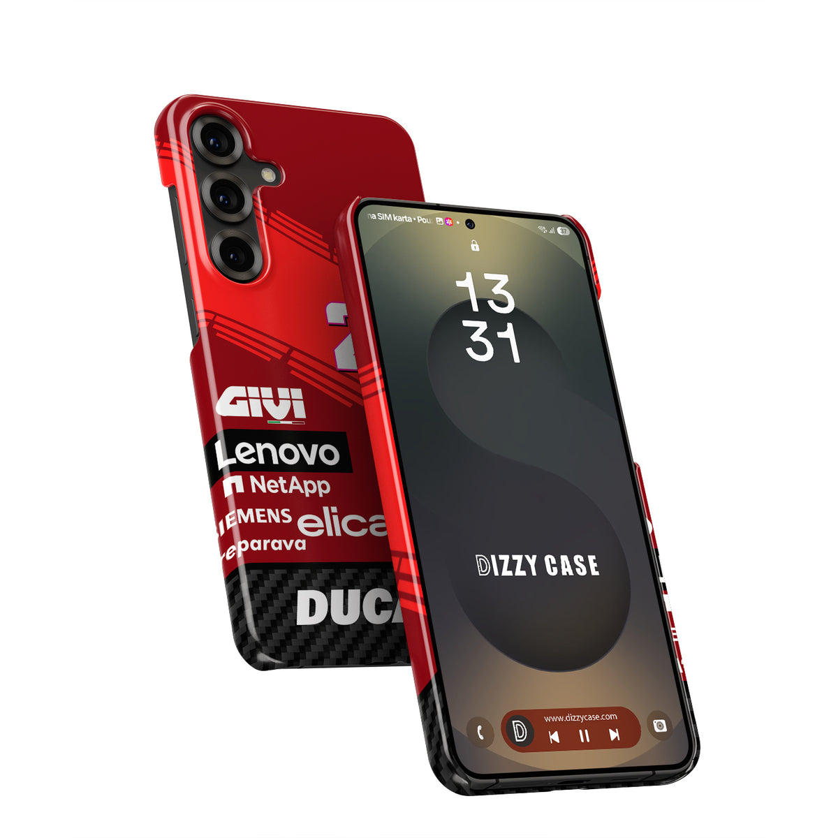 Ride with Enea Bastianini: 2024 Ducati MotoGP Livery Phone Case