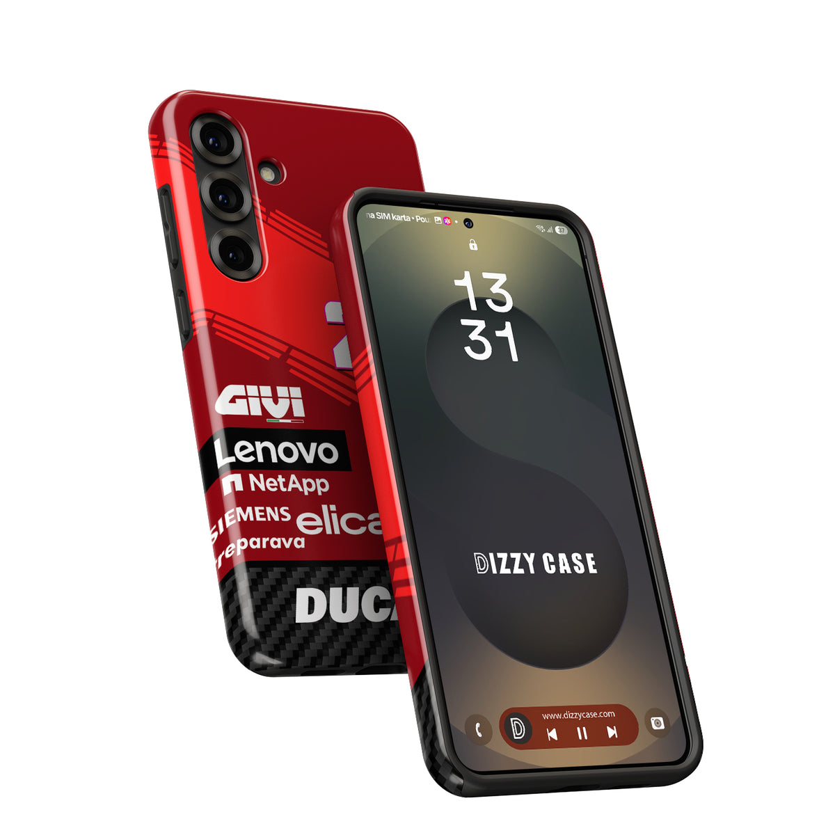 Ride with Enea Bastianini: 2024 Ducati MotoGP Livery Phone Case