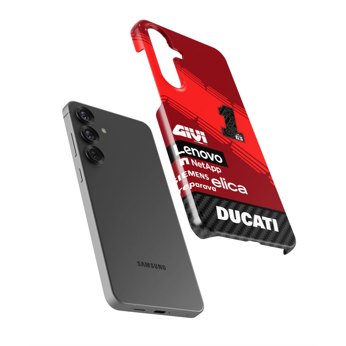 Ride with Francesco Bagnaia: 2024 Ducati MotoGP Samsung Phone Case