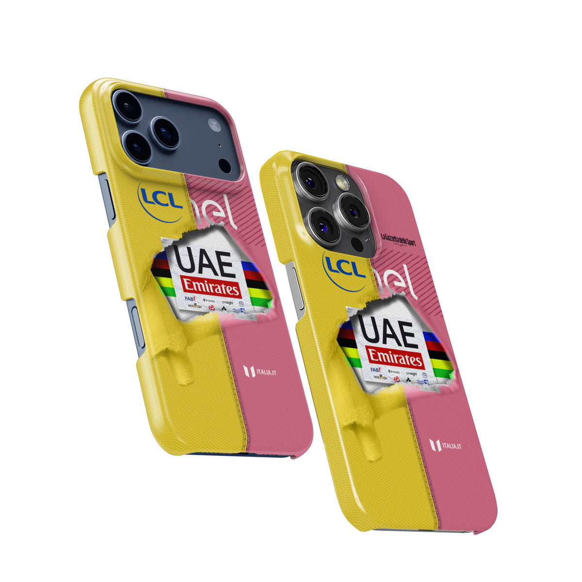 Tadej Pogačar 2024 Triple Crown Cycling Phone Case | UAE Team Emirates | Tour de France Giro d'Italia UCI Championships