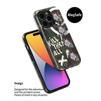 CS2 CSGO iPhone Case - AK-47 | Wasteland Rebel Skin with 4X G2 Esports RMR 2020 Stickers by DIZZY CASE