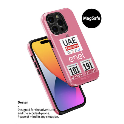 Tadej Pogacar 2024 Giro d'Italia Pink Jersey Phone Case by DIZZY