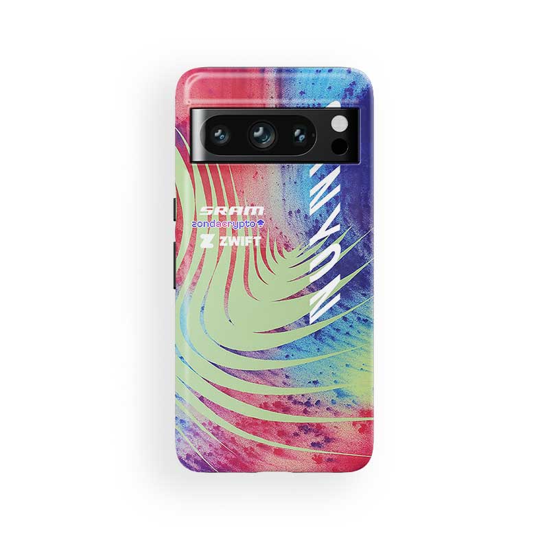 Coque de téléphone Tadej Pogacar 2024 Dual Triumph jaune et rose en jersey par DIZZY