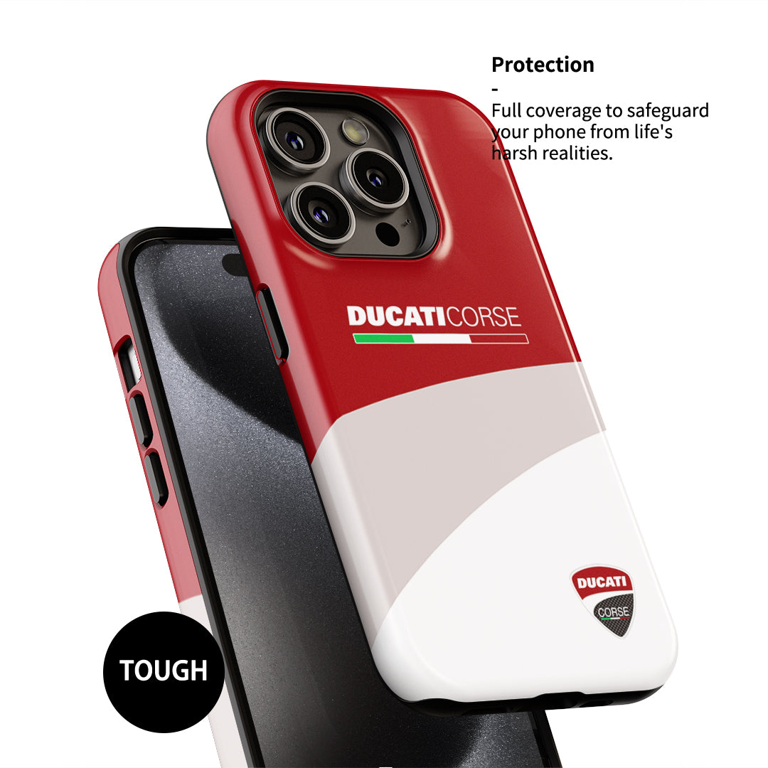 Classic Ducati Corse Phone Case for MotoGP Fans