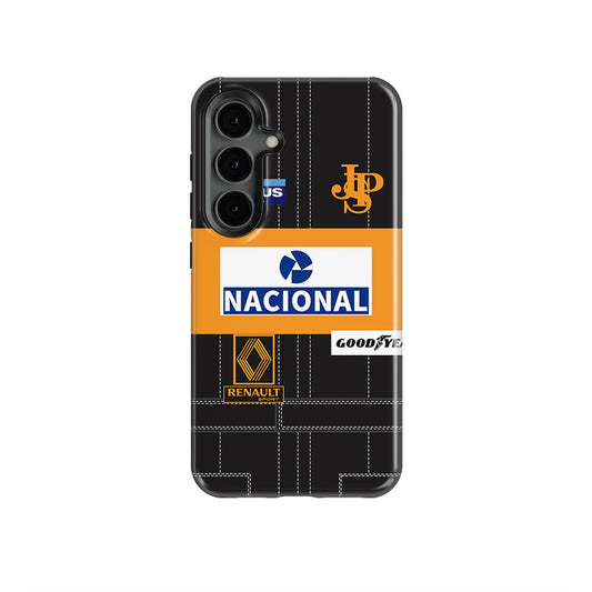 Ayrton Senna 1985 Lotus F1 Samsung Case - Snap & Tough Variants