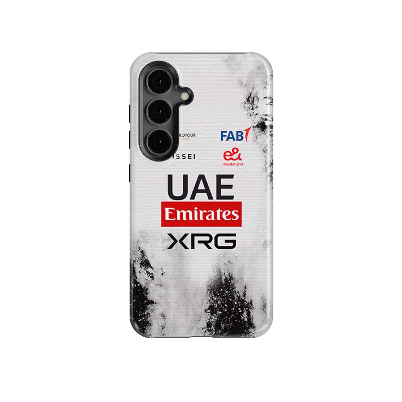 UAE Team Emirates 2025 TDF Special Edition Phone Case – White & Black Heritage (Samsung Galaxy)