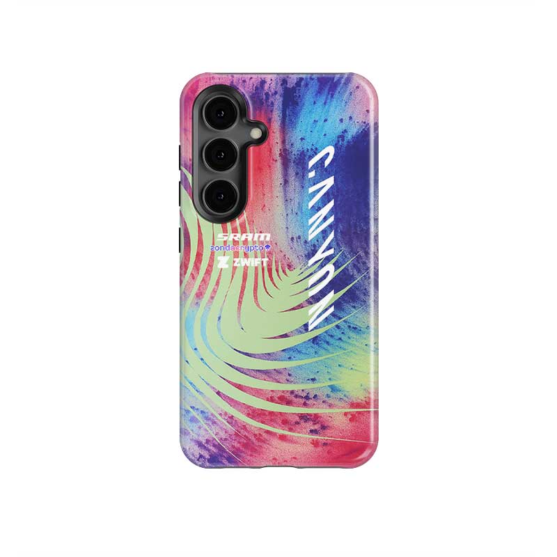 Coque de téléphone Tadej Pogacar 2024 Dual Triumph jaune et rose en jersey par DIZZY