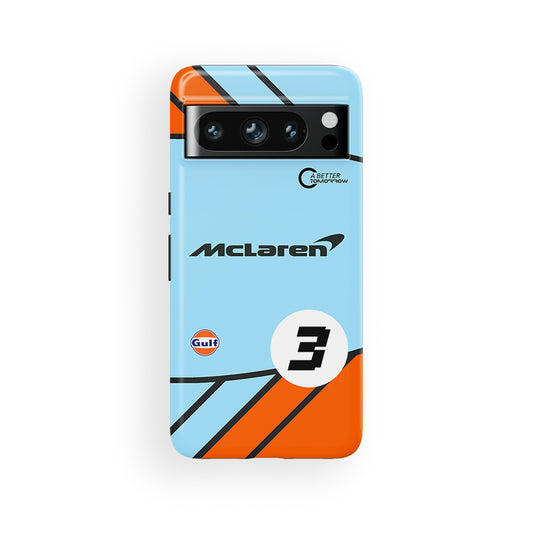 Daniel Ricciardo Gulf Livery Case for Android – McLaren F1 Style