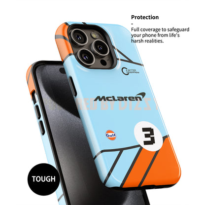 McLaren Gulf Lando Norris 4 Formula 1 Livery Phone Case