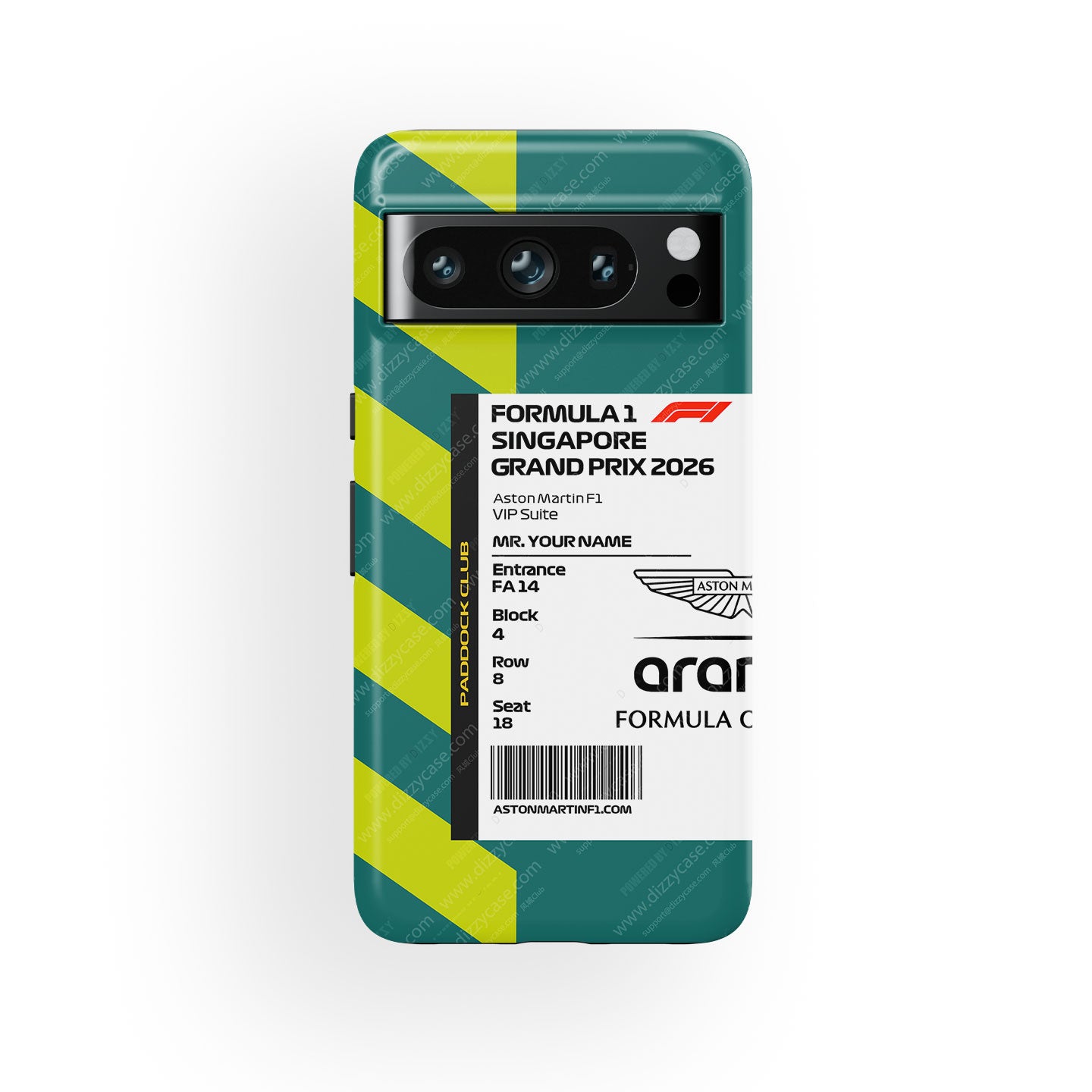 Aston Martin VIP Ticket Case - Pixel, Huawei, OnePlus | DIZZY CASE