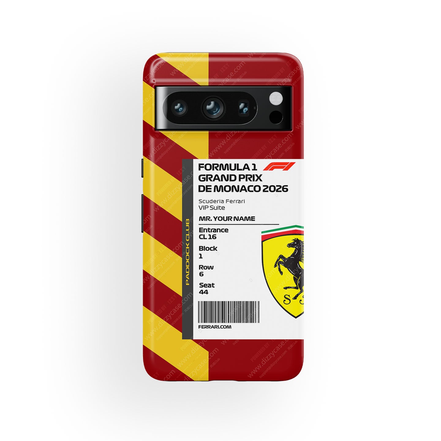 Ferrari VIP Ticket Case - Pixel 10 Pro, Huawei, OnePlus | DIZZY CASE