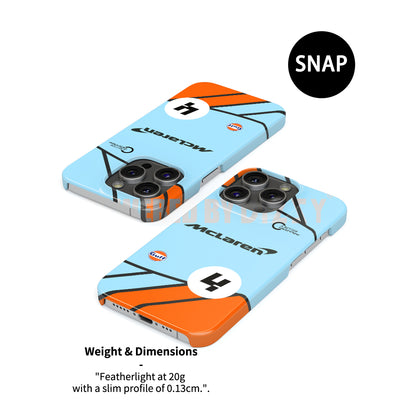 McLaren Gulf Lando Norris 4 Formule 1 Livery Coque Pour Téléphones