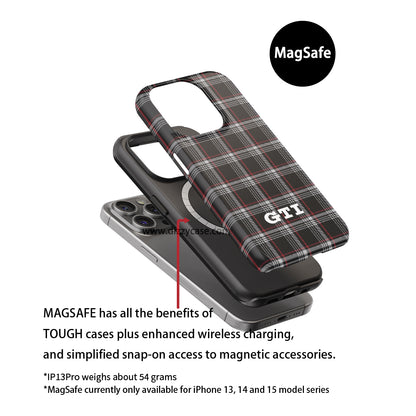 Iconic VW Golf GTI Seat Tartan Phone Case