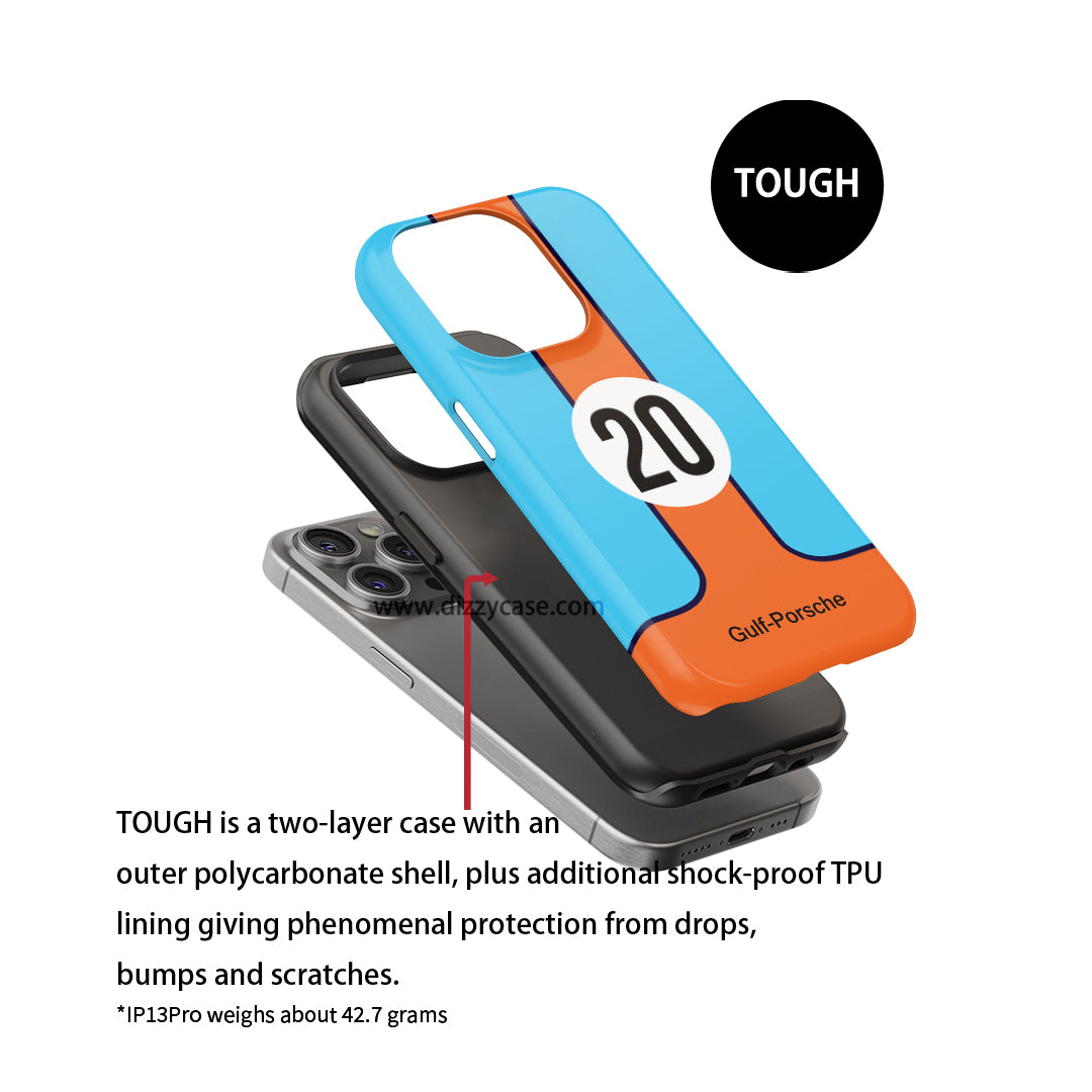 Gulf Porsche 917 Phone Case: Iconic Racing Style and Protection