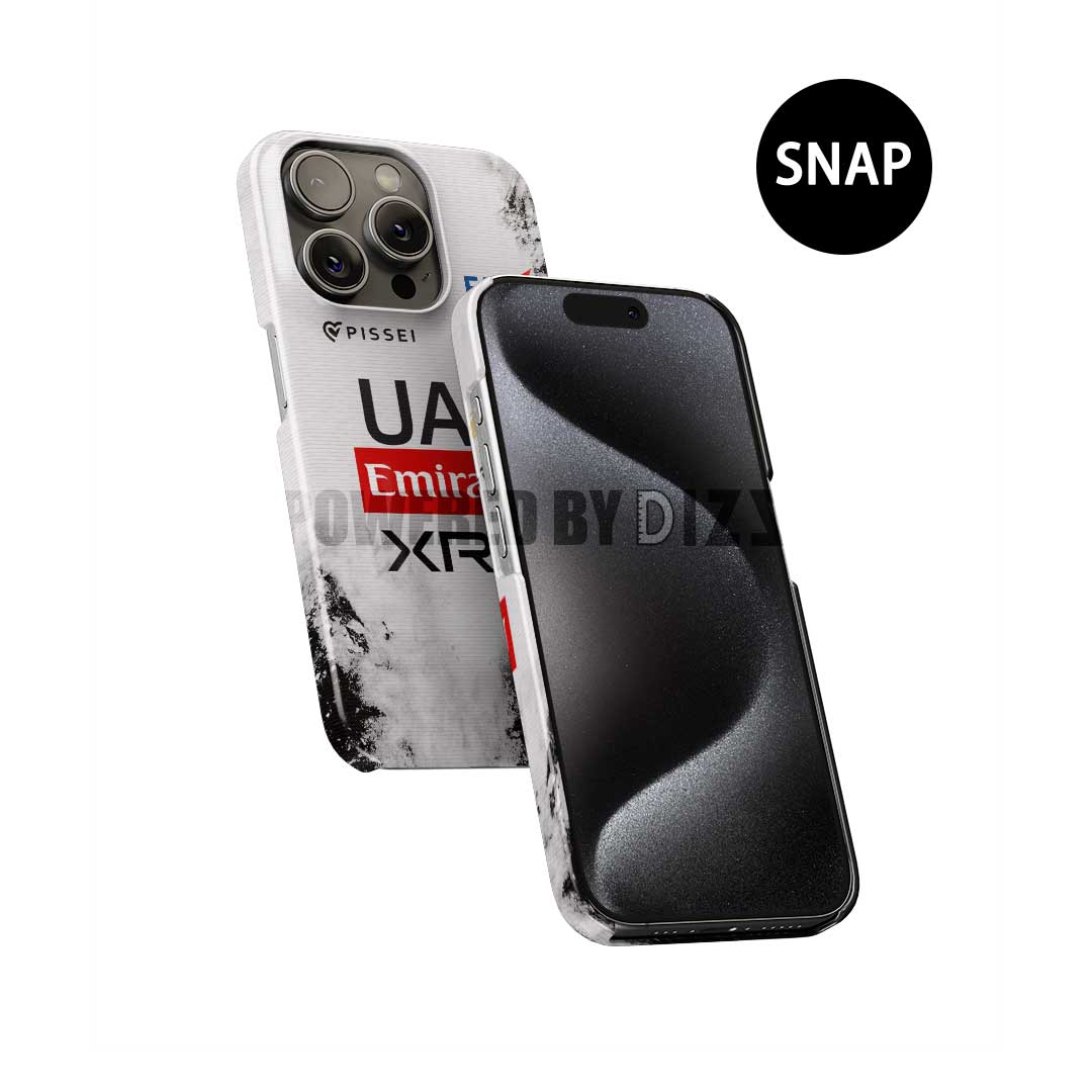 UAE Team Emirates 2025 TDF Special Edition Phone Case – White & Black Heritage (iPhone)