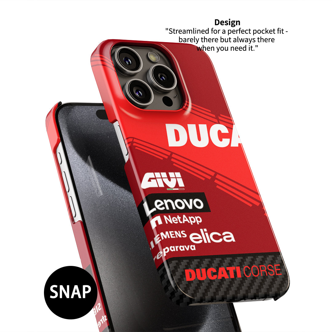 2024 Ducati Team MotoGP Livery Phone Case by DIZZY