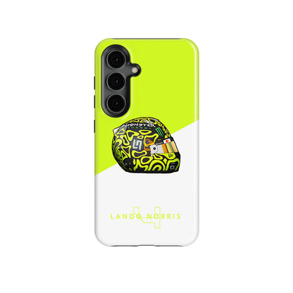 Lando Norris Las Vegas 2024 F1 Helmet Phone Case – Samsung Models