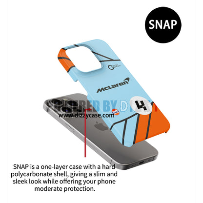 McLaren Gulf Lando Norris 4 Formule 1 Livery Coque Pour Téléphones