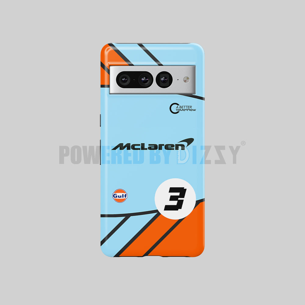 Formula 1 McLaren Gulf Livery Daniel Ricciardo Google Phone Case