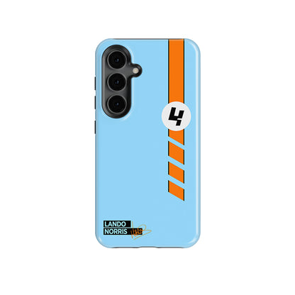 McLaren Gulf Livery Samsung Case Featuring Lando Norris Design